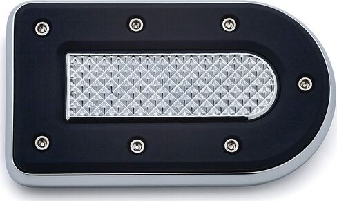 Kuryakyn 7040 Motorcycle Foot Control: Heavy Industry Brake Pedal Pad for 1980-2019 Harley-Davidson FL Motorcycles, Satin Black in Saudi Arabia