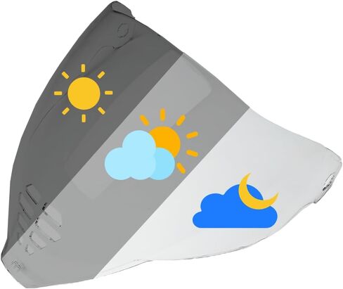 IC-06 Replacement Helmet Visor,Airflite Motorcycle Helmet Face Shield Compatible with ICON Airflite (Photochromic) in Kuwait