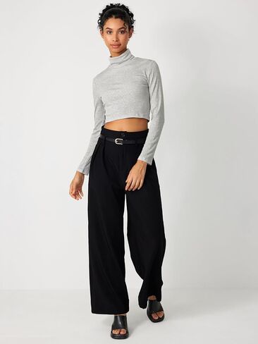 CIDER Belted Pleated Wide Leg Trousers in Saudi Arabia