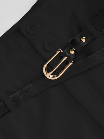 CIDER Belted Pleated Wide Leg Trousers in Saudi Arabia
