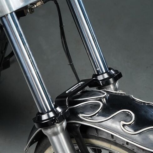 NICECNC دعامة شوكة من الألومنيوم متوافقة مع Harley-Davidson Sportster 883 Low XL883L 2006-2009، Sportster 883 XLH883 1994 2000-2002، Sportster 1200 Low XL1200L 2008 2009 2011، أسود، انظر التركيبات in Saudi Arabia