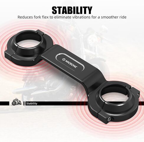NICECNC دعامة شوكة من الألومنيوم متوافقة مع Harley-Davidson Sportster 883 Low XL883L 2006-2009، Sportster 883 XLH883 1994 2000-2002، Sportster 1200 Low XL1200L 2008 2009 2011، أسود، انظر التركيبات in Saudi Arabia