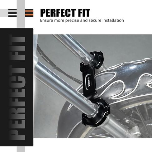 NICECNC دعامة شوكة من الألومنيوم متوافقة مع Harley-Davidson Sportster 883 Low XL883L 2006-2009، Sportster 883 XLH883 1994 2000-2002، Sportster 1200 Low XL1200L 2008 2009 2011، أسود، انظر التركيبات in Saudi Arabia