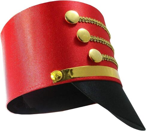 Adult Drummer Boy Toy Soldier Hat Shoulder Epaulettes Costume Accessory in Saudi Arabia