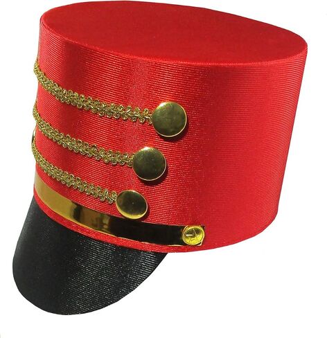 Adult Drummer Boy Toy Soldier Hat Shoulder Epaulettes Costume Accessory in Saudi Arabia