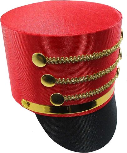 Adult Drummer Boy Toy Soldier Hat Shoulder Epaulettes Costume Accessory in Saudi Arabia