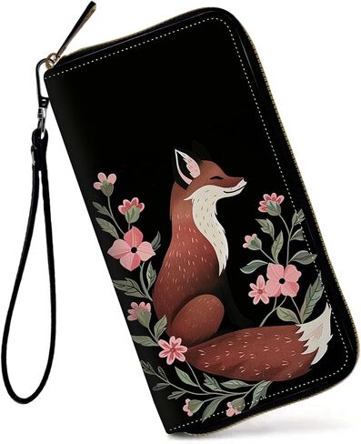 Womens Wallet, Large Capacity RFID Blocking PU Leather Wristlet Wallets for Women Ladies Men Credit Card Holder Zipper Phone Holder Clutch Travel Purse, Galaxy Cat in Kuwait