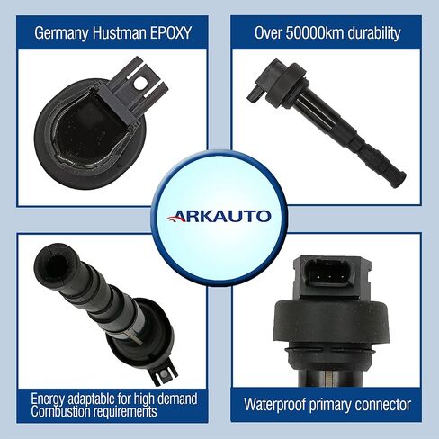 MOTORCYCLE IGNITION COIL PACK OF 1 Compatible With BMW F650GS F700GS F800R F800 GS K1200 K1300S Replacement 7 715 846-02 771584602 12138523968 ARK-IG584602 in Saudi Arabia