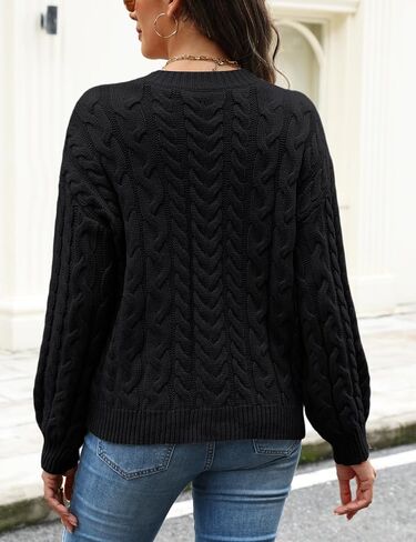 CiCiBird Womens Fall Cardigan Sweaters Casual Cable Knit Button Jackets Long Sleeve Open Front Outwear Coat in Saudi Arabia