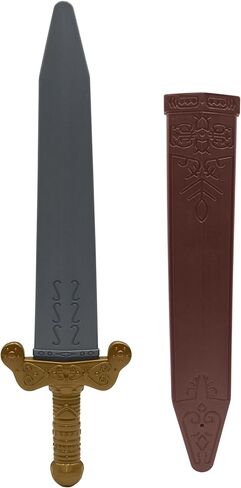 Nicky Bigs Novelties Plastic Roman Pirate Short Sword & Sheath Prop Medieval Costume Accessory, Multicolor in Saudi Arabia