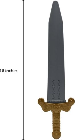 Nicky Bigs Novelties Plastic Roman Pirate Short Sword & Sheath Prop Medieval Costume Accessory, Multicolor in Saudi Arabia