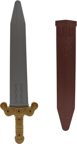 Nicky Bigs Novelties Plastic Roman Pirate Short Sword & Sheath Prop Medieval Costume Accessory, Multicolor in Saudi Arabia