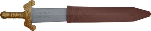 Nicky Bigs Novelties Plastic Roman Pirate Short Sword & Sheath Prop Medieval Costume Accessory, Multicolor in Saudi Arabia