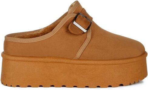 Mayfield Buckle Strap Fur Platform Classic Slip-On in Saudi Arabia