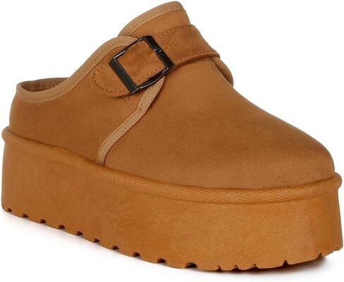 Mayfield Buckle Strap Fur Platform Classic Slip-On in Saudi Arabia
