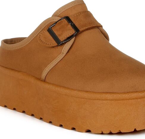 Mayfield Buckle Strap Fur Platform Classic Slip-On in Saudi Arabia