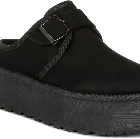 Mayfield Buckle Strap Fur Platform Classic Slip-On in Saudi Arabia