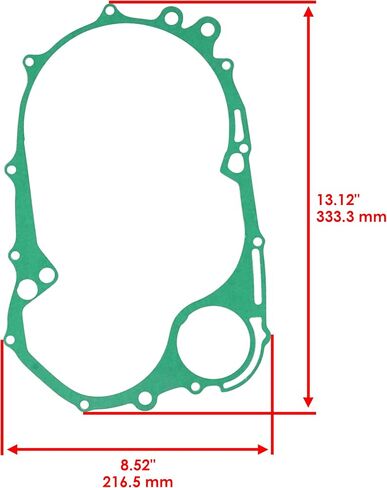 Caltric Clutch Cover Gasket Compatible with Yamaha Xv750 Xv750M Virago 750 1981-1997 in Saudi Arabia
