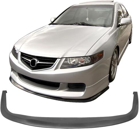 Universal Front Lip, CS Style Unpainted Black Polyurethane (PU) Spoiler Splitter Valance Chin Bodykit by IKON MOTORSPORTS in Saudi Arabia