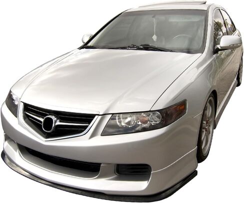 Universal Front Lip, CS Style Unpainted Black Polyurethane (PU) Spoiler Splitter Valance Chin Bodykit by IKON MOTORSPORTS in Saudi Arabia