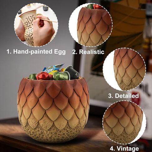 Large Halloween Candy Bowl Extra Large Candy Bowl Halloween Bowl For Candy Dish Key Bowl Decorative Bowl Halloween Decorations Indoor Dragon Egg in Kuwait