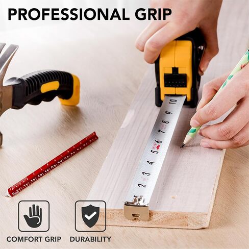 Mr. Pen- Tape Measure, 25-Foot, Purple, Steel Measuring Tape, Tape Measure with Fractions, Easy Read Tape Measure, Tape Measure 25 ft, Steel Tape Measure, Retractable Measuring Tape Retractable in Saudi Arabia