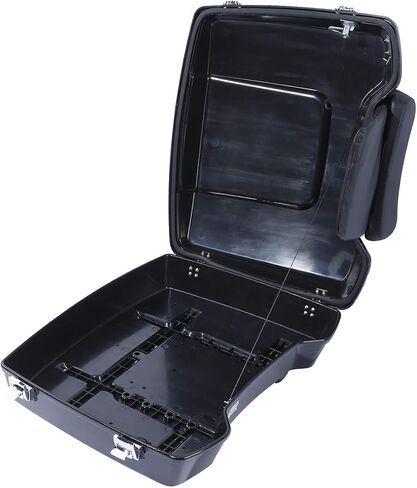 TCT-MOTORPARTS Razor Trunk w/Pad Backrest Fit for Harley 1997-2013 Touring Road King FLHR Street Electra Glide Classic FLHTC FLHTCU FLHTK FLHTP FLHTCUSE8 FLHTCUSE7 FLHT Painted Black in Saudi Arabia