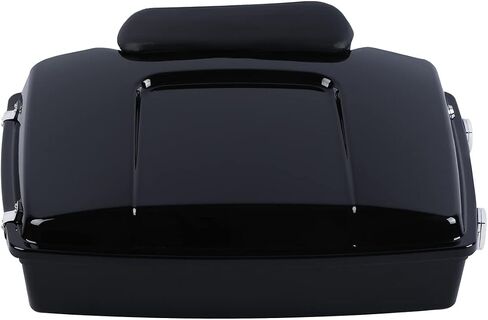 TCT-MOTORPARTS Razor Trunk w/Pad Backrest Fit for Harley 1997-2013 Touring Road King FLHR Street Electra Glide Classic FLHTC FLHTCU FLHTK FLHTP FLHTCUSE8 FLHTCUSE7 FLHT Painted Black in Saudi Arabia