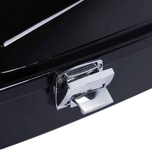 TCT-MOTORPARTS Razor Trunk w/Pad Backrest Fit for Harley 1997-2013 Touring Road King FLHR Street Electra Glide Classic FLHTC FLHTCU FLHTK FLHTP FLHTCUSE8 FLHTCUSE7 FLHT Painted Black in Saudi Arabia