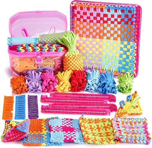 Daheyypong 800pcs حلقات إعادة الملء للأنسجة 7 بوصة النسيج - 8 حلقات تلوح في الأفق لصنع البوتولدر ، نطاقات نايلون متينة للأطفال البالغين مشاريع DIY in Kuwait