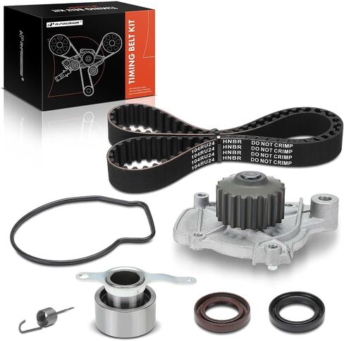 A-Premium Engine Timing Belt Kit with Water Pump Compatible with Honda Cars - Civic 1992-1995, Civic del Sol 1993-1995 - 1.6L in Saudi Arabia