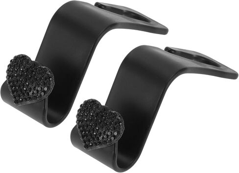 Car Seat Headrest Hook Interior Accessories for Most Car, SUV, Truck Car Seat Back Organizer Hooks Plastic Rhinestone Sturdy Purple 2.4"x1.26" in Saudi Arabia