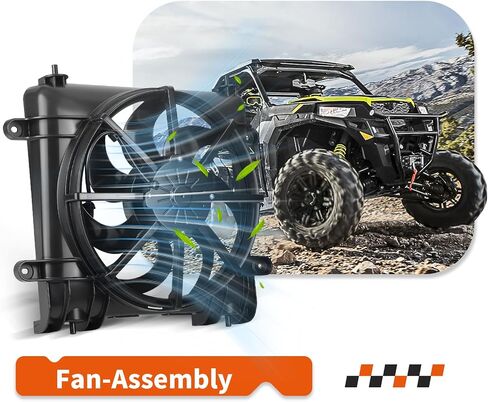 High Performance Radiator Fan-Assembly For Polaris Ranger 570 900 1000 Crew XP 2013-2025 2411816 in Saudi Arabia