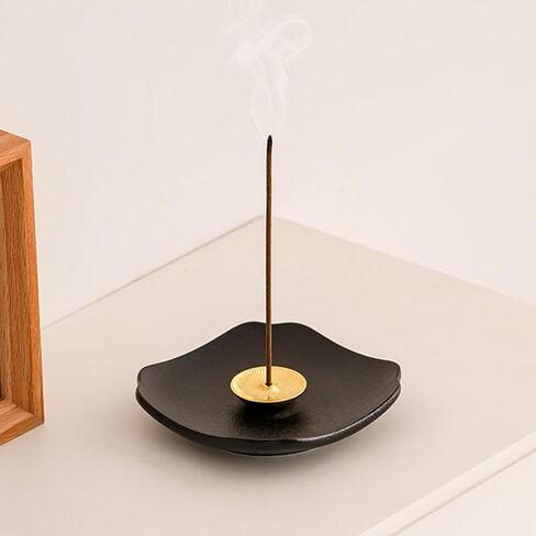 Incense Holder, Ceramic Material Incense Bruner for Sticks, Modern Minimalist Design, Ash Collection for Meditation & Decoration in Saudi Arabia