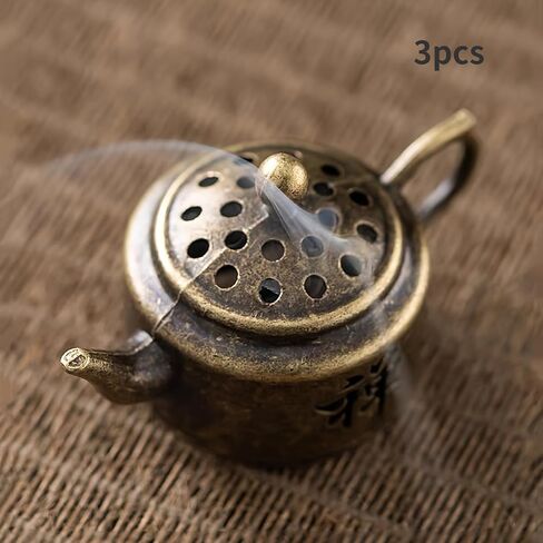 3pcs Mini Retro Incense Burner Home Decoration Art in Saudi Arabia