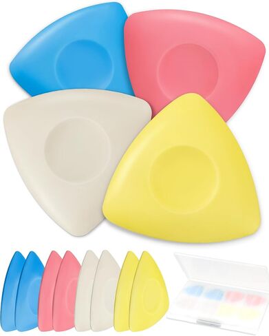 FIVEIZERO 4Pcs Tailors Chalk, Triangle Sewing Chalk for Fabric, Fabric Chalk Markers for Quilting, Tailoring and DIY Crafts in Kuwait