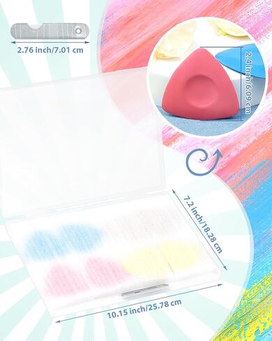 FIVEIZERO 4Pcs Tailors Chalk, Triangle Sewing Chalk for Fabric, Fabric Chalk Markers for Quilting, Tailoring and DIY Crafts in Kuwait
