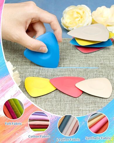 FIVEIZERO 4Pcs Tailors Chalk, Triangle Sewing Chalk for Fabric, Fabric Chalk Markers for Quilting, Tailoring and DIY Crafts in Kuwait