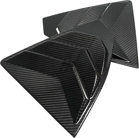 2PCS Carbon Fiber Exterior Rear Window Triangle Shutter Deflector Sticker Cover Trim Compatible For Subaru WRX 2022 2023 Car Accessories in Saudi Arabia