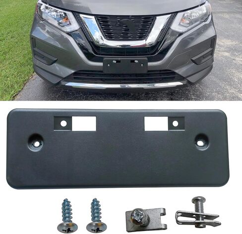 Front Bumper License Tag Plate Frame Bracket Holder Compatible with for 2017-2020 Nissan Rogue Replace 962106FL0A NI1068141 in Saudi Arabia
