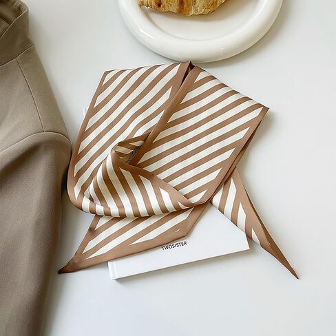 WENLOOY 4 Pack Purse Scarf Bags for Women Handbag Scarfs Band Lightweight Skinny Hair Neck Accessories Fashion Gifts in Kuwait