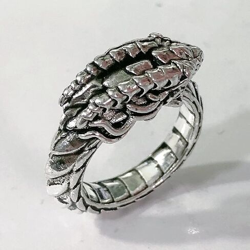 Ouroboros Ring, Gothic Dragon Ring for Men, Norse Viking Serpent Ring Snake Dragon Jewelry, Celtic Dragon Ring Hip Hop Dragon Band Ring Punk Dragon Animal Ring -s in Saudi Arabia
