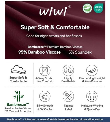 WiWi Women's Pajamas Leggings Lounge Set Viscose from Bamboo Sleepwear Long Sleeve Top and Pants Lightweight Pjs S-XXL in Saudi Arabia