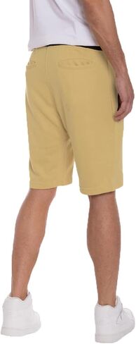 WEIV GEAR Men's Sweat Shorts – French Terry Drawstring Elastic Waist Active Athletic Workout Pants with Zipper Pockets in Saudi Arabia