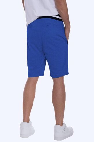 WEIV GEAR Men's Sweat Shorts – French Terry Drawstring Elastic Waist Active Athletic Workout Pants with Zipper Pockets in Saudi Arabia
