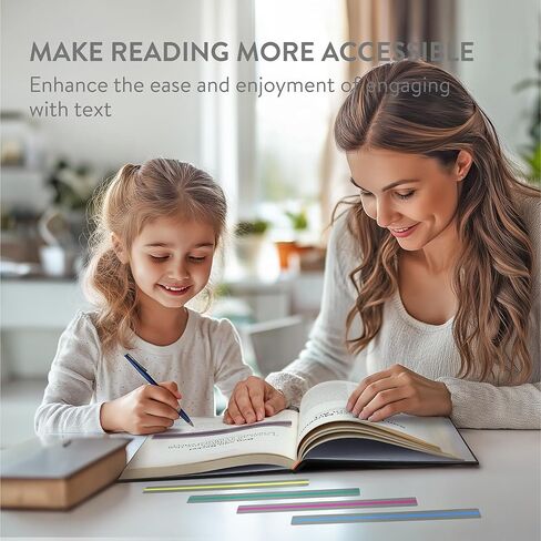 SB Education Luigi's 10 X Reading Radiins - Aldlays الملون لعسر القراءة - عُسر القراءة AIDS للقراءة - عسر القراءة التراكبات للصفحة - عسر القراءة أجهزة القراءة - تتبع القراءة الخاصة بك in Kuwait