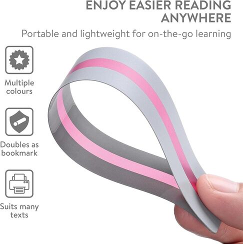 SB Education Luigi's 10 X Reading Radiins - Aldlays الملون لعسر القراءة - عُسر القراءة AIDS للقراءة - عسر القراءة التراكبات للصفحة - عسر القراءة أجهزة القراءة - تتبع القراءة الخاصة بك in Kuwait