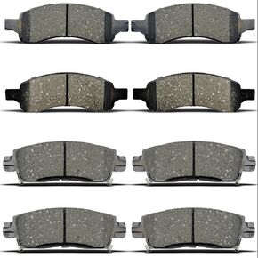 D1169 D883 Front & Rear Ceramic Brake Pads Set Compatible With 2008-2017 Buick Enclave,2009-2017 For Chevrolet Traverse,2007-2016 For GMC Acadia,2006 For Chevy SSR,2007-2010 For Saturn Outlook in Saudi Arabia