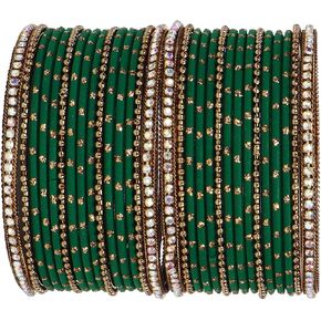 Indian Bangles For Women - Set Of 30 Pcs Bollywood Indian Jewelry Sets For Women, Metal Bangles in Kuwait