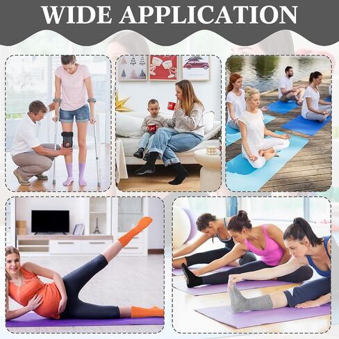 30 Pairs Pilates Socks with Grips Yoga Socks Non Slip Anti Skid Long Ankle Crew Sock Barre for Women Dance Hospital in Saudi Arabia